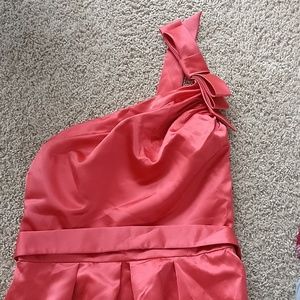 Dessy Collection Firecracker bridesmaid dress